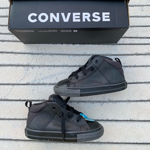 Converse Chuck All Black Mids - Picture 2 of 7